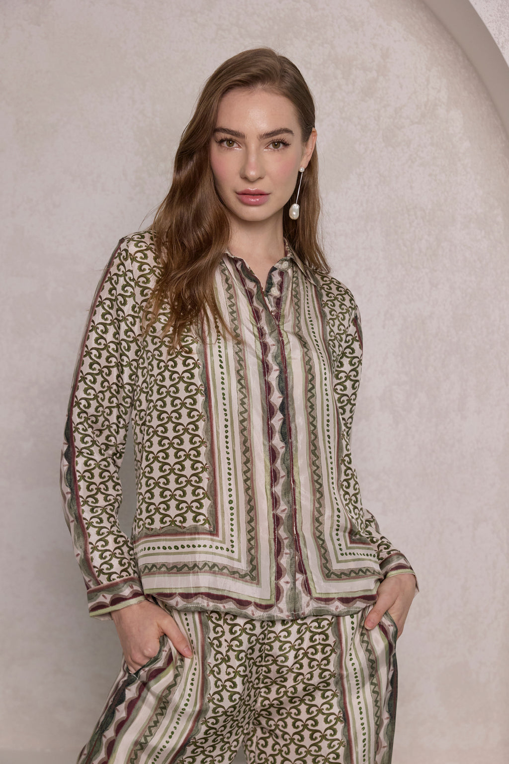 AURELIE SILK SHIRT